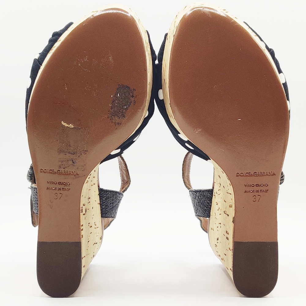 Dolce & Gabbana Polka-dot Wedges - Picture 6 of 6